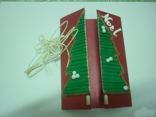 Thiệp giáng sinh handmade đẹp đơn giản cho mọi người trổ tài khéo tay mang lại may mắn cho giáng sinh cùng năm mới 12