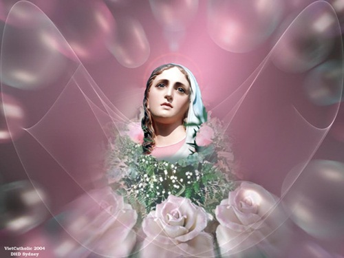 Ảnh đức mẹ Maria đẹp mân côi fatia linh thiêng 16