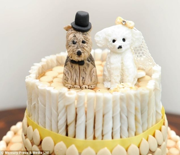 Những hình ảnh bánh sinh nhật hình con chó tinh nghịch và đáng yêu 12