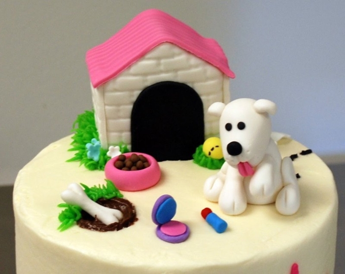 Những hình ảnh bánh sinh nhật hình con chó tinh nghịch và đáng yêu 13