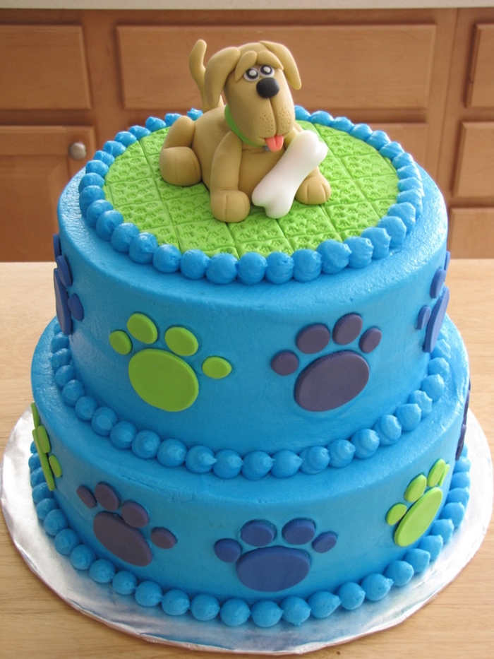Những hình ảnh bánh sinh nhật hình con chó tinh nghịch và đáng yêu 14