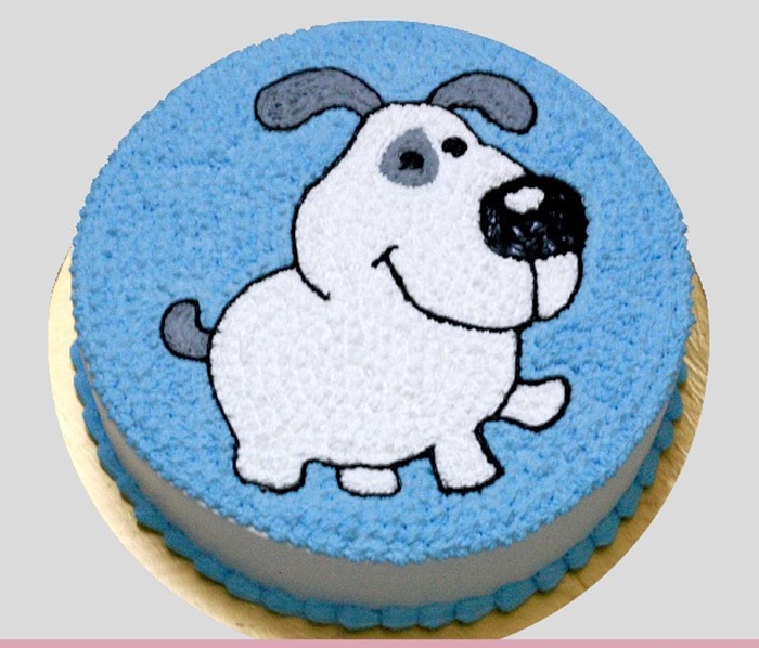 Những hình ảnh bánh sinh nhật hình con chó tinh nghịch và đáng yêu 3