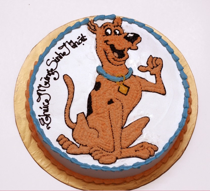 Những hình ảnh bánh sinh nhật hình con chó tinh nghịch và đáng yêu 4