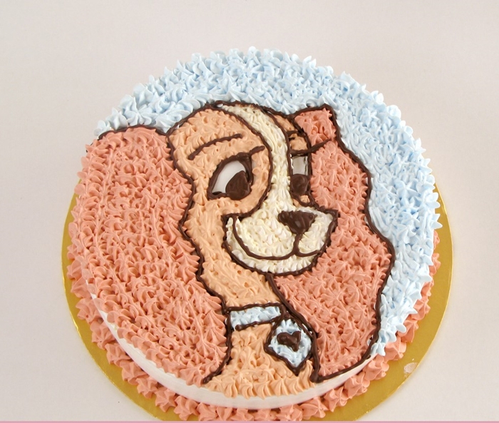 Những hình ảnh bánh sinh nhật hình con chó tinh nghịch và đáng yêu 6