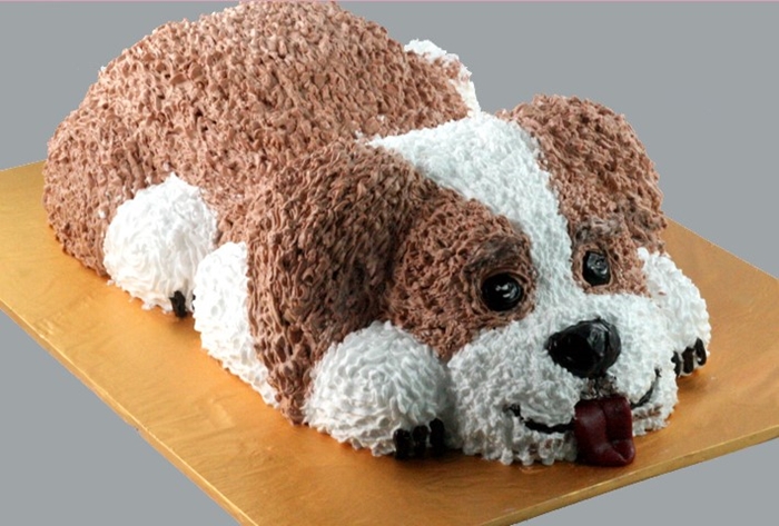 Những hình ảnh bánh sinh nhật hình con chó tinh nghịch và đáng yêu 8
