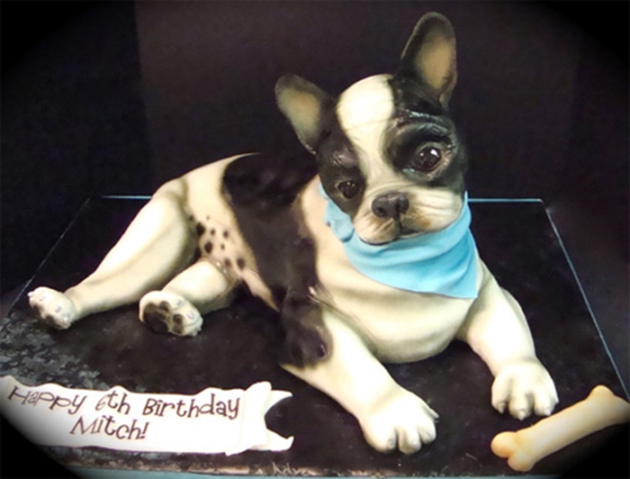 Những hình ảnh bánh sinh nhật hình con chó tinh nghịch và đáng yêu 9