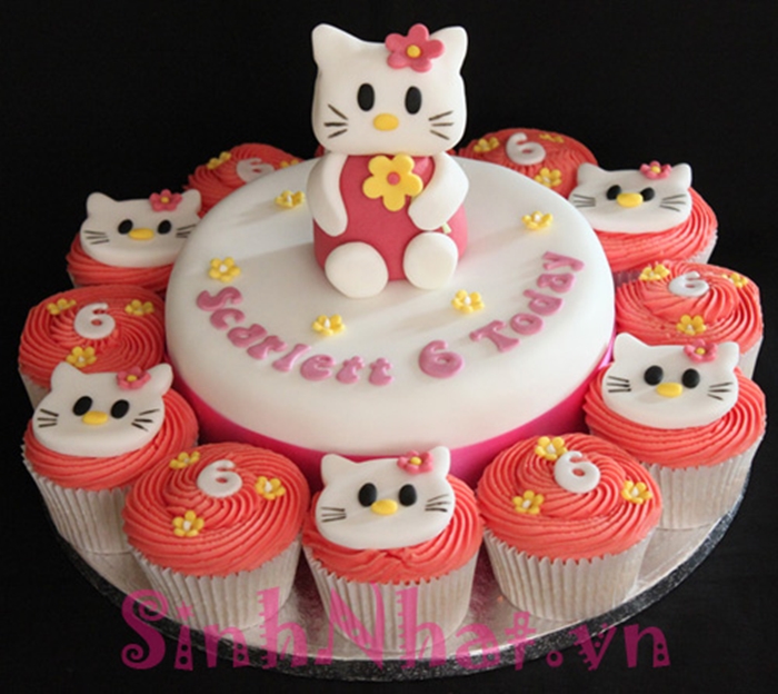 Những hình ảnh bánh sinh nhật hình con mèo trong đáng yêu vô cùng 2