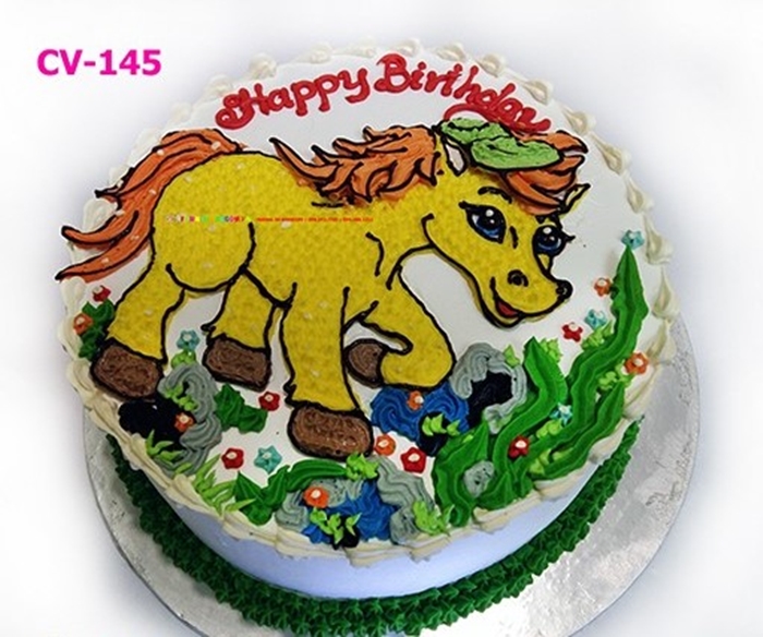 Những hình ảnh bánh sinh nhật hình con ngựa trong đáng yêu và ngộ nghỉnh 9