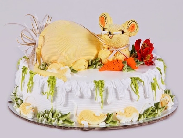Những hình ảnh bánh sinh nhật theo hình con chuột vô cùng tinh nghịch nhé 1
