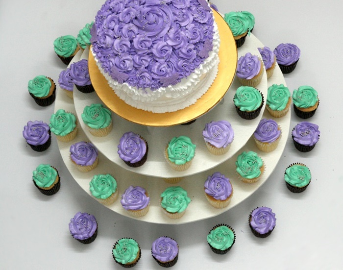 Những hình ảnh bánh sinh nhật màu tím dễ thương và vô cùng ấn tượng 11