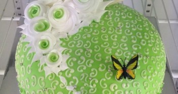 Những hình ảnh bánh sinh nhật màu xanh lá vô cùng dễ thương và ấn tượng 6