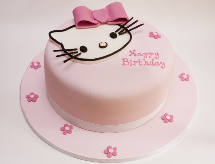 Những hình ảnh bánh sinh nhật Mèo Kitty dễ thương và đáng yêu 3