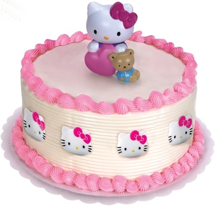 Những hình ảnh bánh sinh nhật Mèo Kitty dễ thương và đáng yêu 5