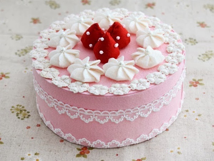 Những hình ảnh bánh sinh nhật màu hồng vô cùng dễ thương và lãng mạn 6