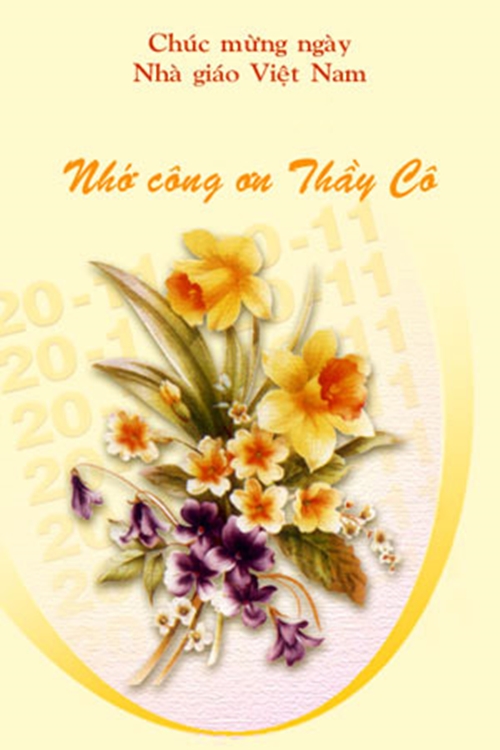Thiệp 20-11 đẹp chúc mừng ngày nhà giáo Việt Nam hay và ý nghĩa nhất 32