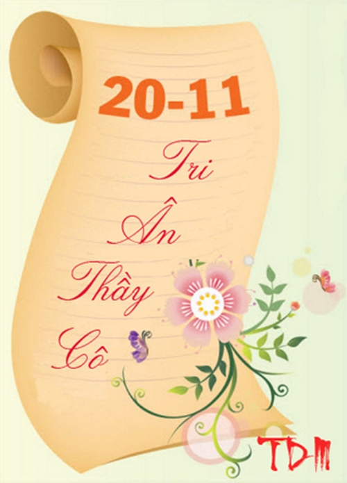 Thiệp 20-11 đẹp chúc mừng ngày nhà giáo Việt Nam hay và ý nghĩa nhất 46