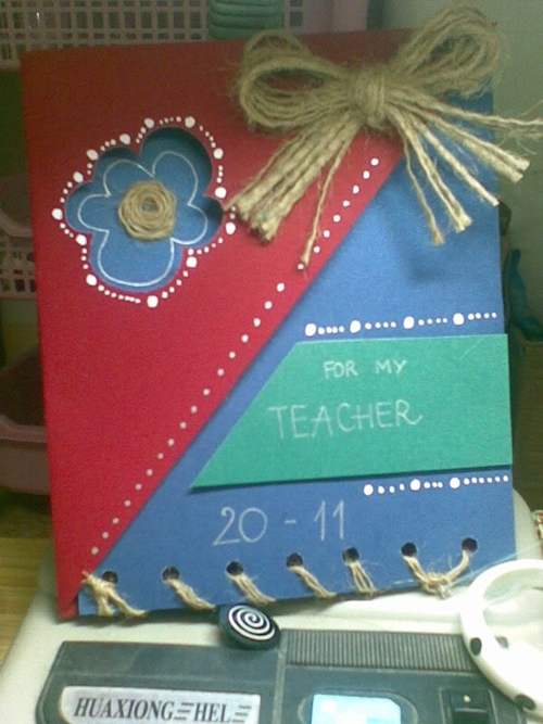 Thiệp 20-11 handmade đẹp độc đáo dành tặng quý thầy cô nhân ngày nhà giáo Việt Nam 14