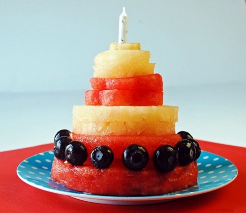 Hình ảnh bánh sinh nhật trái cây đẹp độc đáo đang được nhiều bạn trẻ yêu thích 5