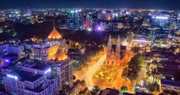Hình ảnh giáng sinh đẹp nhất tai Sài Gòn noel 2015 tết dương lịch 2016 2