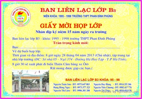 Mẫu giấy mời họp chuẩn nhất của bộ tư pháp 15