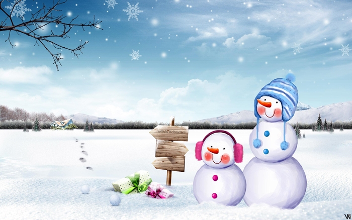 Tuyển tập hình ảnh người tuyết vô cùng đáng yêu để làm ảnh bìa facebook 3