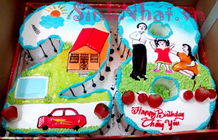 Tuyển tập những mẫu bánh sinh nhật dành tặng chồng vô cùng ý nghĩa và cực kì lãng mạn 6