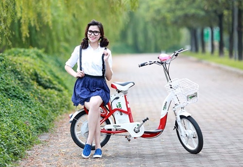 Hình ảnh xe đạp điện đẹp đáng để mua về sử dụng 10