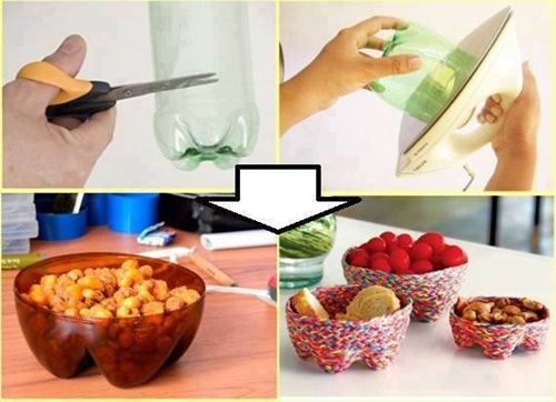 Tái chế chai nhựa trồng cây hộp bút chậu hoa đồ trang trí và nhiều vật dụng hữu ích 23