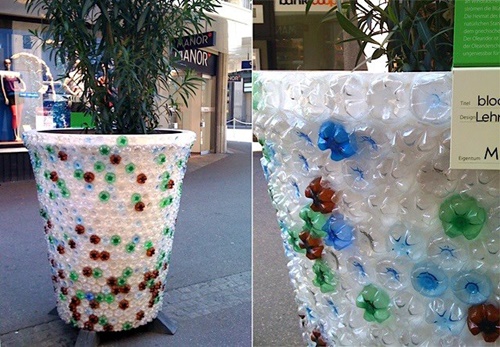 Tái chế chai nhựa trồng cây hộp bút chậu hoa đồ trang trí và nhiều vật dụng hữu ích 8