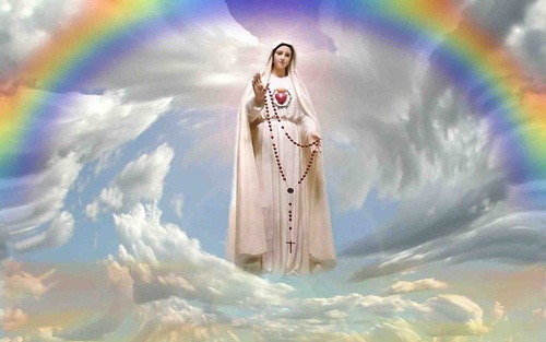 Ảnh đức mẹ Maria đẹp mân côi fatia linh thiêng 1