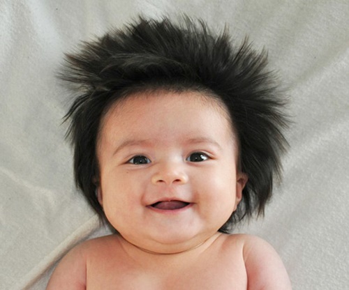 Hình baby dễ thương ngộ nghĩnh lovely với mái tóc độc đáo nhất thế giới 32