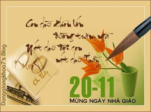 Hình ảnh 20-11 đẹp dùng để in thiệp tặng thầy cô giáo ngày nhà giáo Việt Nam 10