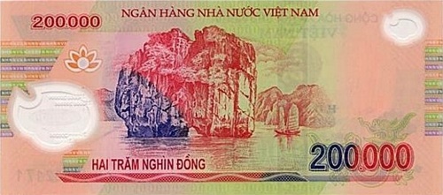 Hình ảnh tiền Việt Nam cùng các địa danh được in trên các mệnh giá 21